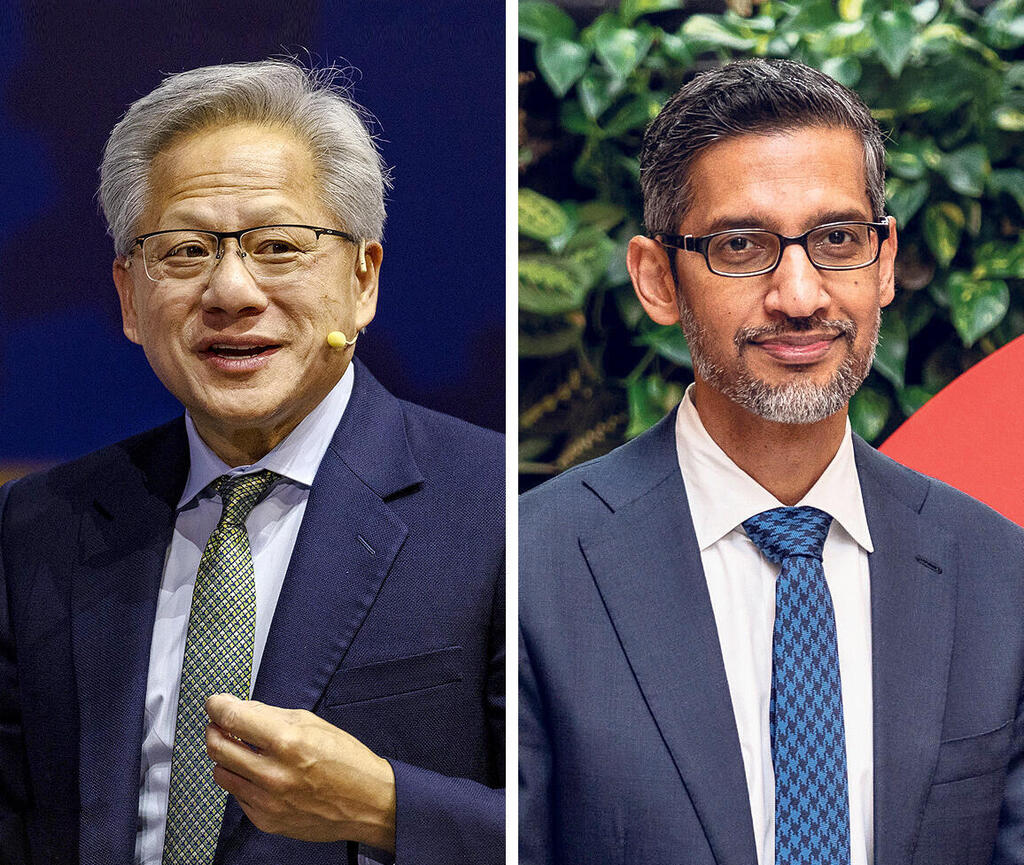 Sundar Pichai and Jensen Huang