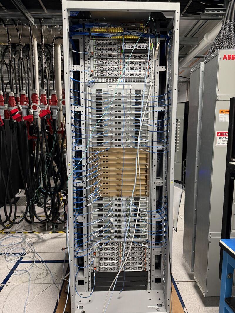 First Vera Rubin NVL72 rack at CoreWeave, built by Dell
