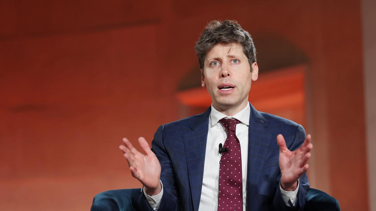 Sam Altman speaking