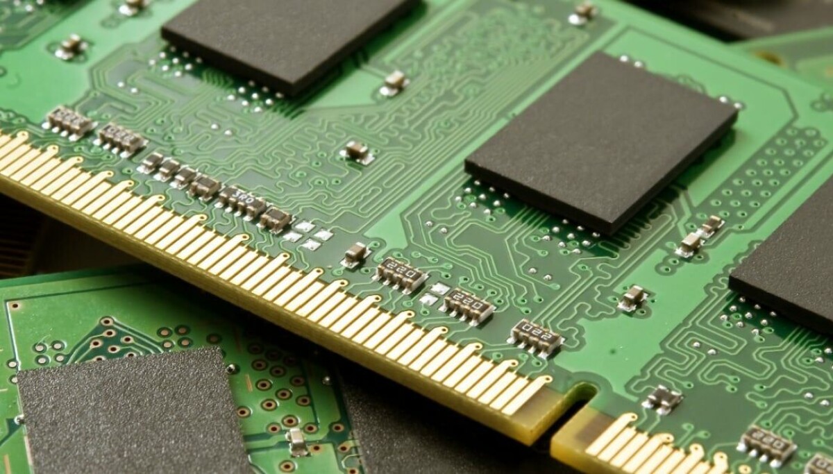 DRAM 記憶體模組特寫